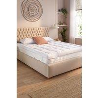 Slumberdown 10cm 4 Inch Extra Deep Temperature Regulating Mattress Topper in White | Size: Single