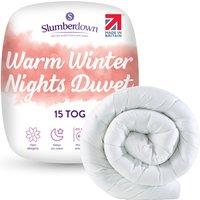 Slumberdown Warm Winter Nights 15 Tog Winter Duvet in White | Size: King