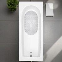 Showerdrape Cleo Clear Anti Slip Bath Mat 69cm x 39cm | Size: 69 cm x 39 cm