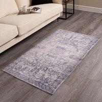 OHS Vintage Rug Large Living Room For Bedroom Floor Area in Grey | Size: 80 cm x 150 cm
