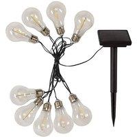 Smart Garden Products Solar Powered Retro String Light Lightbulbs - 3.8m in Warm White