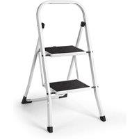 VonHaus White 2 Step Ladder