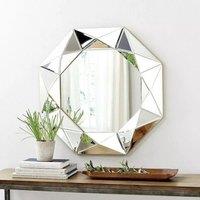 Marco Paul Silver Abstract design Wall Mirror Bathroom Mirror Decorative Home Accessories