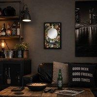 CrazyGadget Beer Bottle Decorative Mirrored Wall Hanging