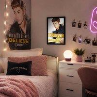 CrazyGadget Justin Biebler Decorative Mirrored Wall Hanging