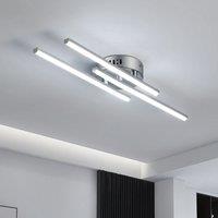 COMELY LED Ceiling Light, 18W Curved Design Ceiling Lamp, Cool White 6500K in Silver