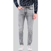 Enorsia Men's Grey Slim Jeans - Slim Fit Denim in Light Grey | Size: 34