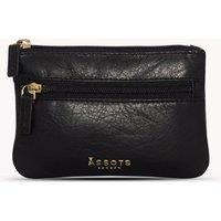 Assots London Women's MARY' Soft Small Leather Coin Purse in Black