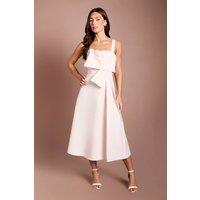 Coast Women's Pleat Twist Detail Midi Dress in Blush | Size: 18