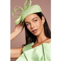 Coast Women's Lisa Tan Bow Detail Pillbox Fascinator in Pistachio