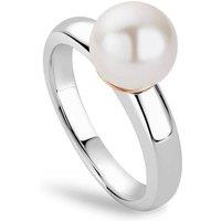 Clogau Women's Nature's Wonder Sterling Silver Beachcomber Ring with Pearl in Metallics | Size: Q