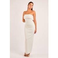 Jaded Rose Women's Lesly White Bandeau Pencil Maxi Dress | Size: 16