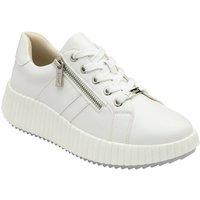 Lotus Women's 'Kora' Zip-Up Fashion Trainers in White | Size: 5