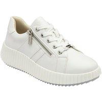 Lotus Women's 'Kora' Zip-Up Fashion Trainers in White | Size: 6