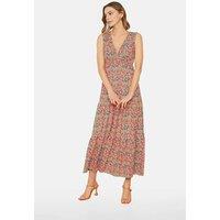 WOVCOR Women's Sleeveless V Neck Maxi Summer Dress | Size: XS