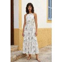 WOVCOR Women's Floral Halterneck Maxi Summer Dress | Size: 8