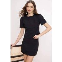 WOVCOR Women's Minimal Mini Skirt Co-ord Set in Black | Size: 6