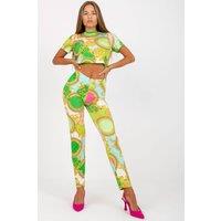Love Lace Women's Summer T-Shirt & High Waist Leggings in Green