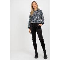 Love Lace Women's Velour Animal Print Hoodie Sweatpants Set in Black | Size: Small