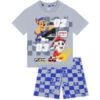 Paw Patrol Boy's Short Pyjama Set in Blue | Size: 7-8 Years