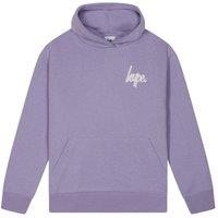 Hype Girl's Hoodie Purple Casual Sweatshirt Soft Graphic Back Design | Size: 11-12 Years