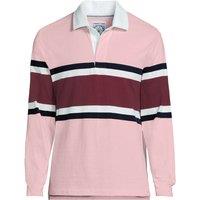 Lands' End Men's Rugby Shirt in Pink | Size: Medium