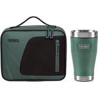 Thermos Radiance Lunch Bag 4L & Icon Series Travel Tumbler 355ml Set - Green