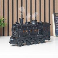 Menkind Well Being Train Humidifier Diffuser USB Powered With Remote in Black | Size: 24 cm