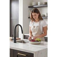 JANLEMNY Black Kitchen Mixer Tap - Pull Out Spray, 2 Modes, 360 Swivel | Size: 1000mm x 400mm
