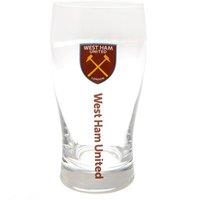 West Ham United FC Tulip Pint Glass in Clear