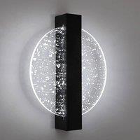 SPETLEK 12W Modern LED Wall Light Cool White Wall Lamp Living Room in Black