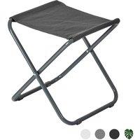 Kelvenix 2x Classic Folding Stool Lightweight Practical Foldable Design Grey