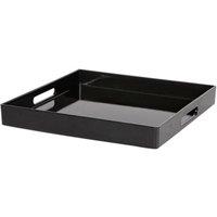 Kelvenix 1pc Black Square Serving Tray 33cm Wedding Party Food Drinks Service