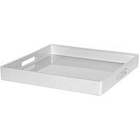 Kelvenix 1pc Silver Square Serving Tray 33cm Wedding Party Food Drinks Service
