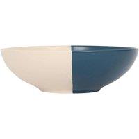 Kelvenix 1x Dipped Stoneware Pasta Bowl 20.5cm Navy Soup Salad Stew