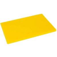 Kelvenix 1x Yellow 45x30cm Plastic Chopping Board Large Kitchen Cutting Board | Size: 45x30 cm