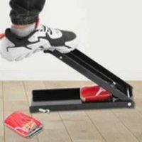 Kelvenix 16oz Heavy-Duty Foot-Operated Aluminum Can Crusher (500ml Beer Cans) in Black