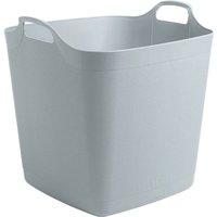 SPETLEK Flexible Storage Tub Strong Plastic Laundry Basket 40L in Grey | Size: 0.5m x 1m