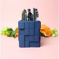 SPETLEK Square Pen Pot Desk Organiser in Blue | Size: 0.6m2