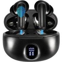 SPETLEK Wireless Bluetooth In Ear Earbuds Portable Stereo Headphones in Black