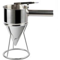 Kelvenix 1.2L Piston Funnel Pancake Batter Dispenser in Silver | Size: 0.6m2