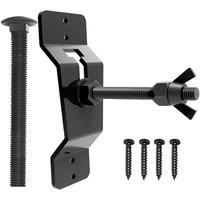 VOGREX Stainless Steel Spare Tire Rack Mount Holder in Black