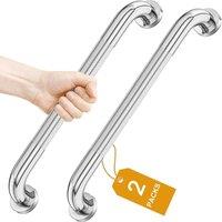 SPETLEK 2x Anti Slip Shower Handles in Silver