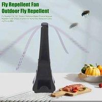 SPETLEK 4 pack Fly Repellent Fan in Black