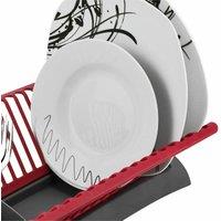 Nordara Dish Drainer Rack With Cutlery Holder Compact Plate Dryer