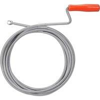 Kelvenix 5M Drain Unblocker Flexible Rod Auger Snake Pipe Cleaner in Silver | Size: 0.6m2