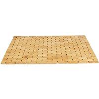 Kelvenix Bamboo Bath Mat Shower Non Slip in Brown