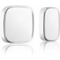 SPETLEK Wireless Door Bell Doorbell Wall 1 Transmitter + 1 Receiver in White | Size: 10000mm x 520mm