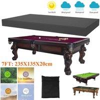 SPETLEK 7ft Billiard Pool Table Cover Waterproof in Black | Size: 100g