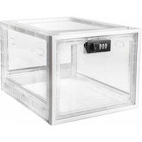 SPETLEK Refrigerator Lockable Box Safety Medicine Lock Box in White | Size: 500mm